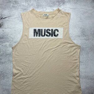 SS13 Acne Studios Zone Music Beige Tank Top Tee (Rare)